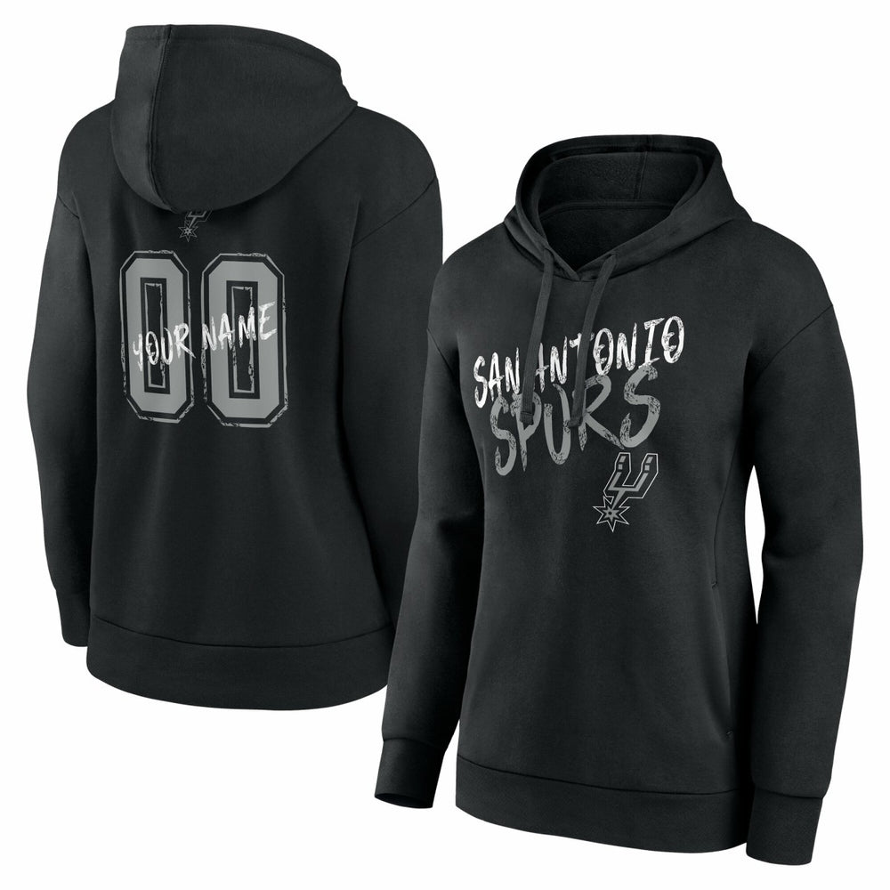 San Antonio Spurs Women's Hustle Custom Pullover Hoodie