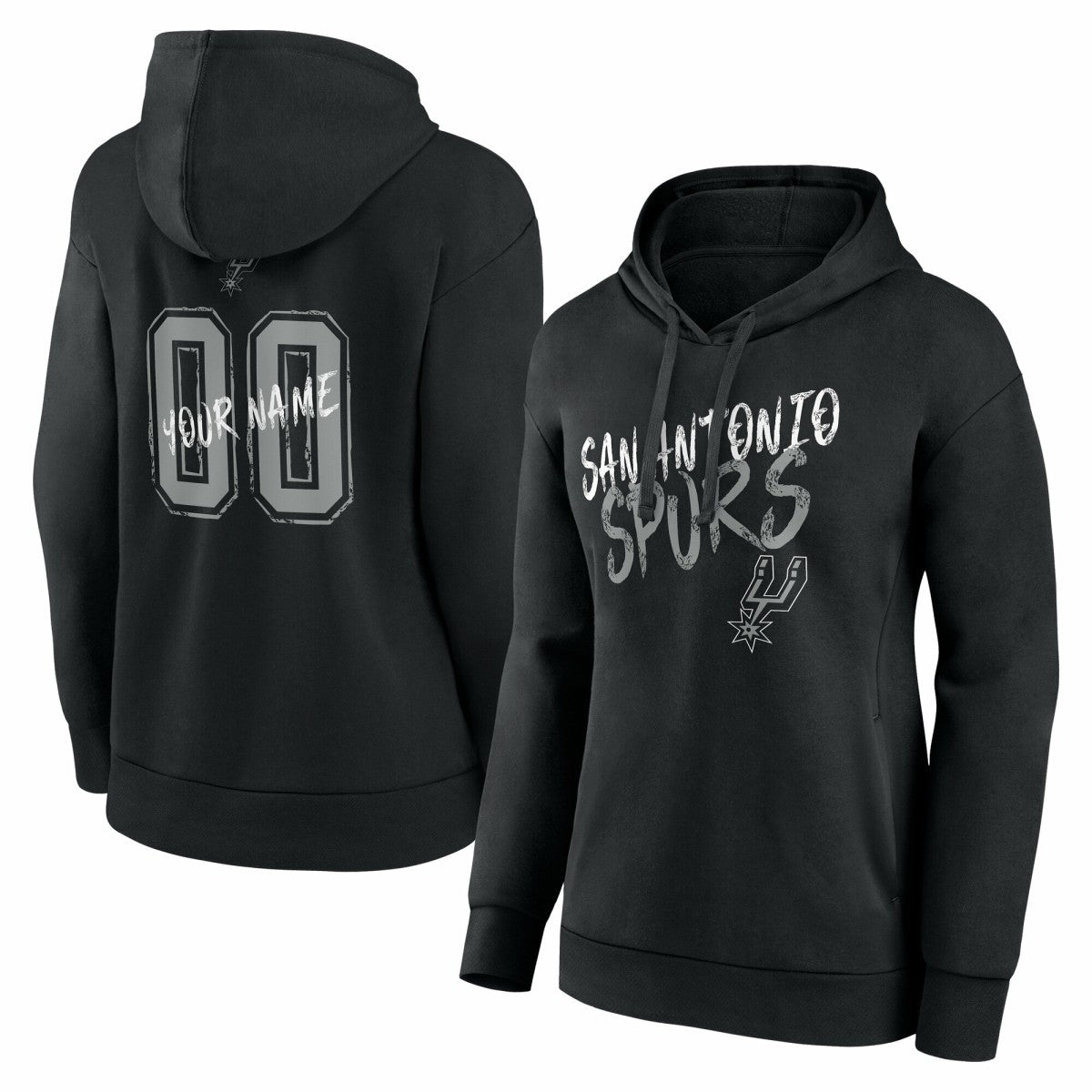 San Antonio Spurs Women's Hustle Custom Pullover Hoodie
