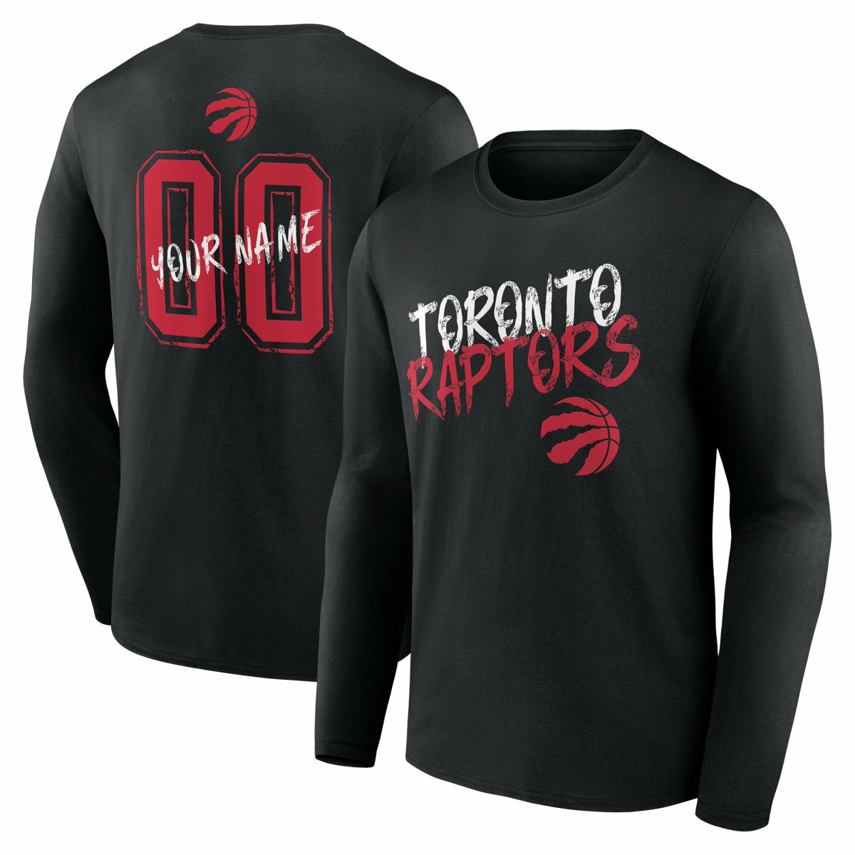 Toronto Raptors Hustle Custom Long Sleeve T-Shirt