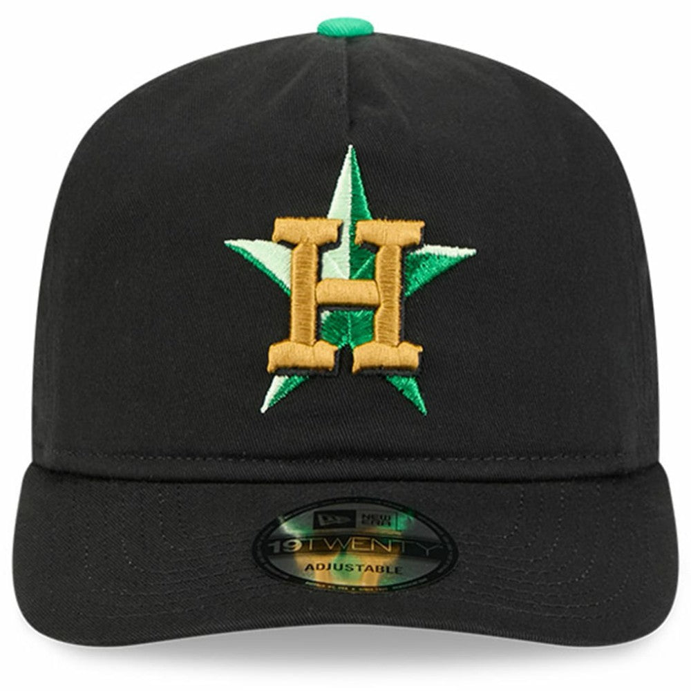 Black Houston Astros New Era 2026 St. Patrick's Day 19TWENTY Adjustable Hat