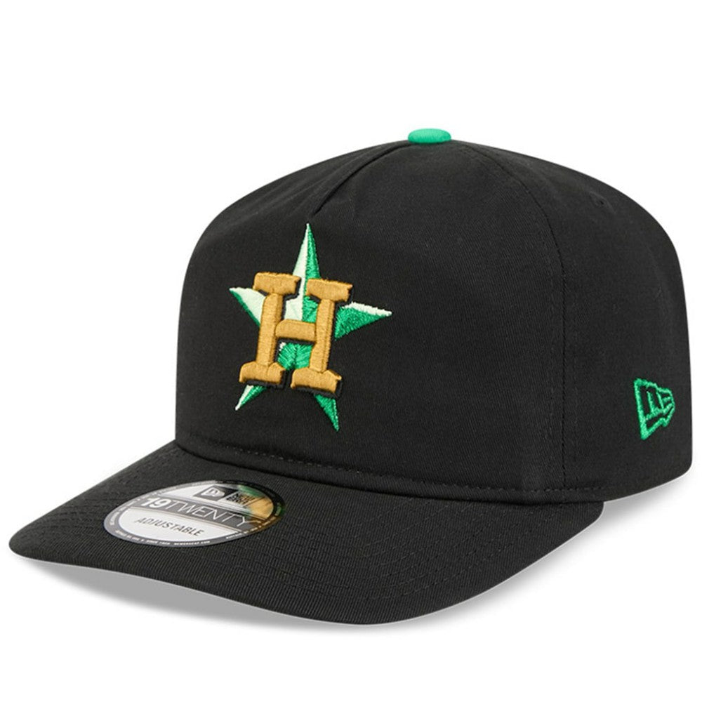 Black Houston Astros New Era 2026 St. Patrick's Day 19TWENTY Adjustable Hat