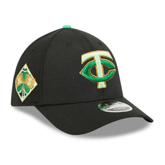 Black Minnesota Twins New Era 2026 St. Patrick's Day 39THIRTY Flex Hat