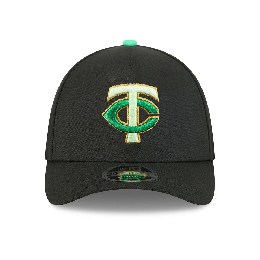 Black Minnesota Twins New Era 2026 St. Patrick's Day 39THIRTY Flex Hat