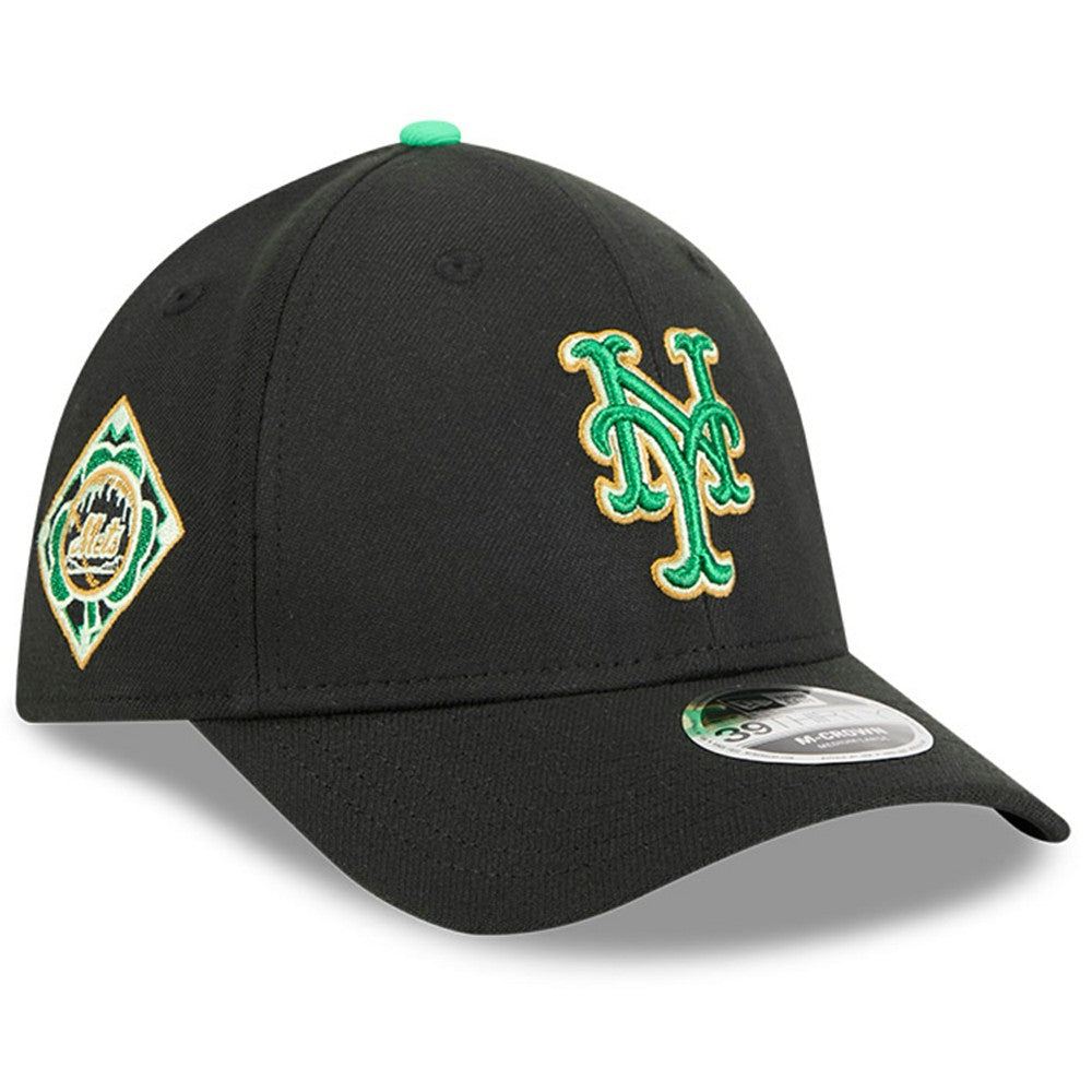Black New York Mets New Era 2026 St. Patrick's Day 39THIRTY Flex Hat