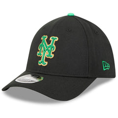 Black New York Mets New Era 2026 St. Patrick's Day 39THIRTY Flex Hat
