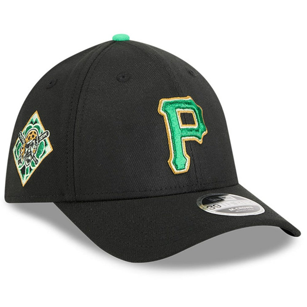 Black Pittsburgh Pirates New Era 2026 St. Patrick's Day 39THIRTY Flex Hat