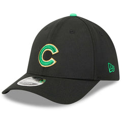 Black Chicago Cubs New Era 2026 St. Patrick's Day 39THIRTY Flex Hat