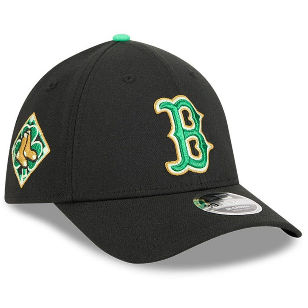 Black Boston Red Sox New Era 2026 St. Patrick's Day 39THIRTY Flex Hat