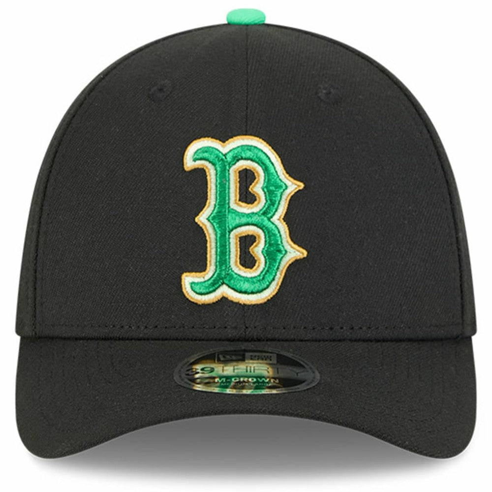 Black Boston Red Sox New Era 2026 St. Patrick's Day 39THIRTY Flex Hat