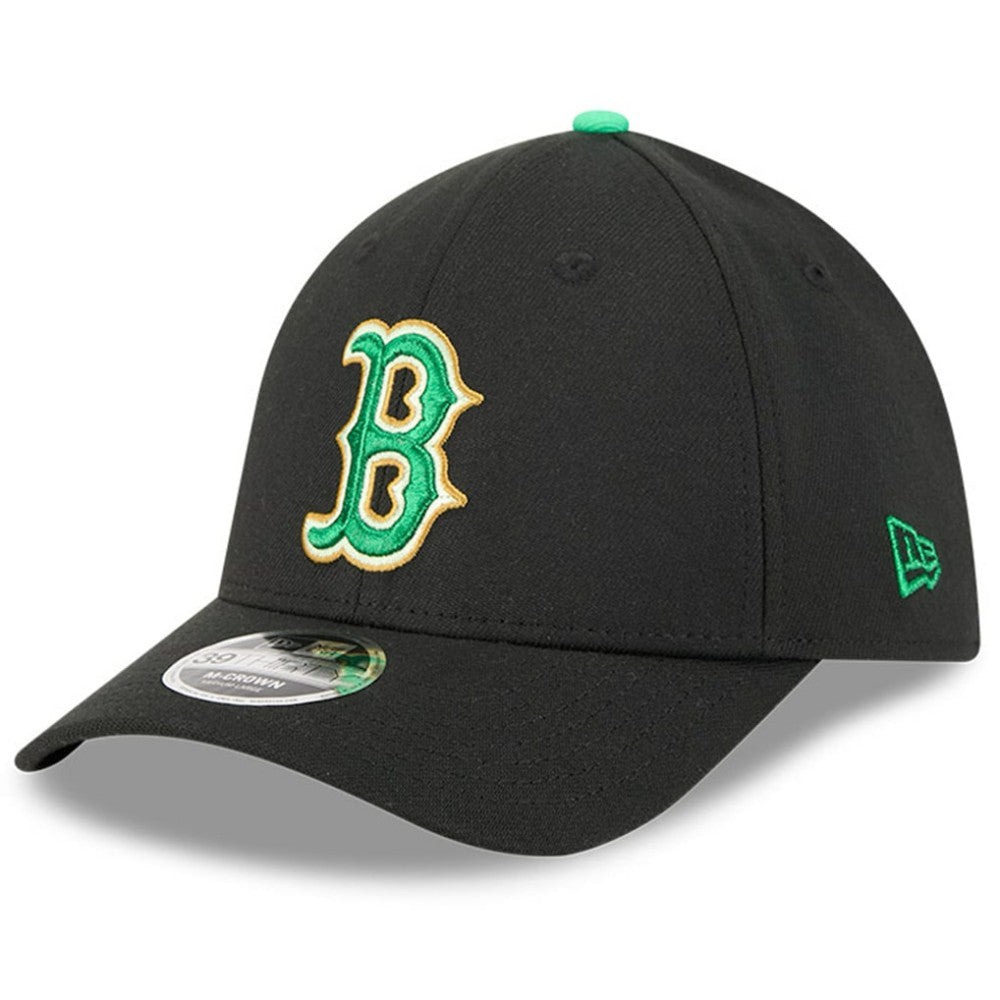 Black Boston Red Sox New Era 2026 St. Patrick's Day 39THIRTY Flex Hat