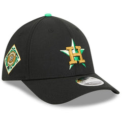 Black Houston Astros New Era 2026 St. Patrick's Day 39THIRTY Flex Hat