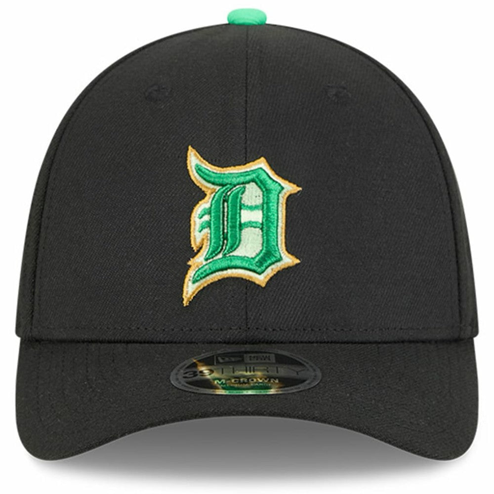 Black Detroit Tigers New Era 2026 St. Patrick's Day 39THIRTY Flex Hat