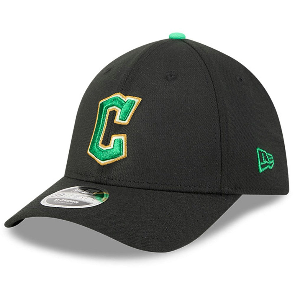Black Cleveland Guardians New Era 2026 St. Patrick's Day 39THIRTY Flex Hat
