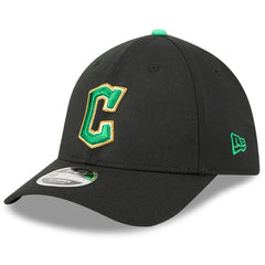 Black Cleveland Guardians New Era 2026 St. Patrick's Day 39THIRTY Flex Hat