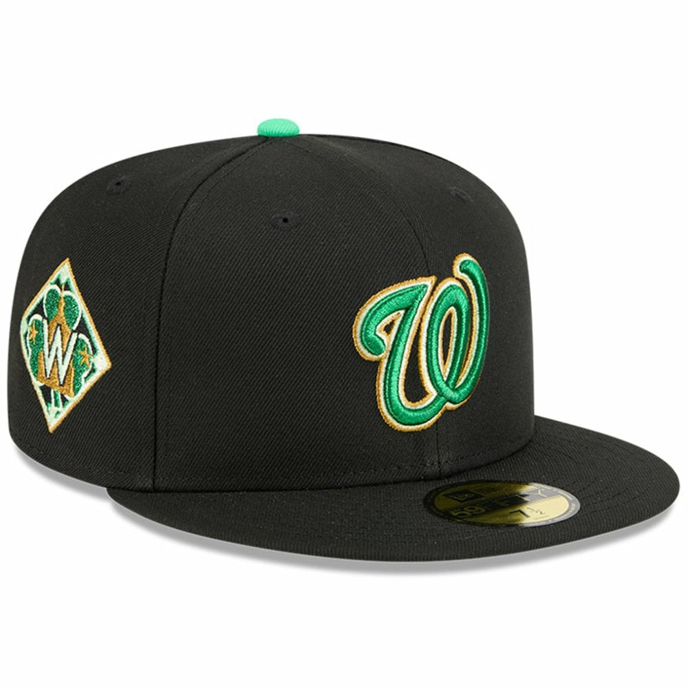 Black Washington Nationals New Era 2026 St. Patrick's Day 59FIFTY Fitted Hat