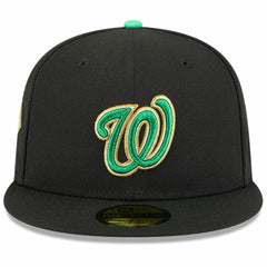 Black Washington Nationals New Era 2026 St. Patrick's Day 59FIFTY Fitted Hat