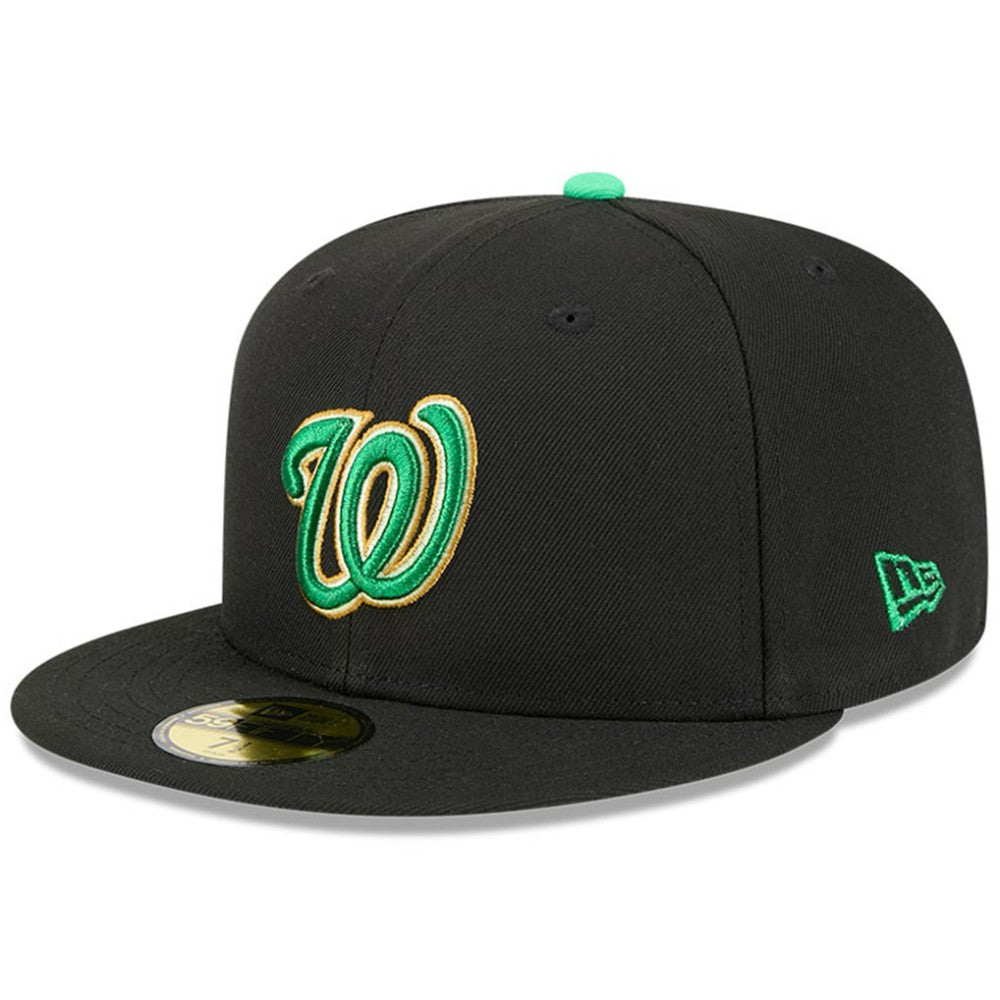 Black Washington Nationals New Era 2026 St. Patrick's Day 59FIFTY Fitted Hat