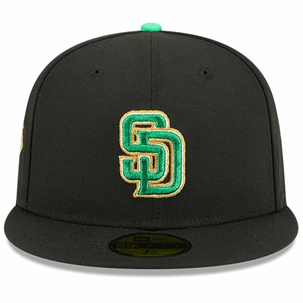 Black San Diego Padres New Era 2026 St. Patrick's Day 59FIFTY Fitted Hat