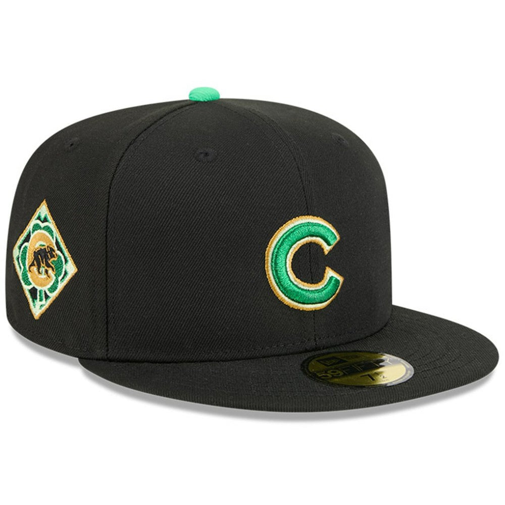 Black Chicago Cubs New Era 2026 St. Patrick's Day 59FIFTY Fitted Hat