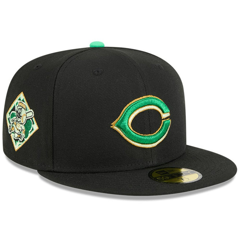 Black Cincinnati Reds New Era 2026 St. Patrick's Day 59FIFTY Fitted Hat