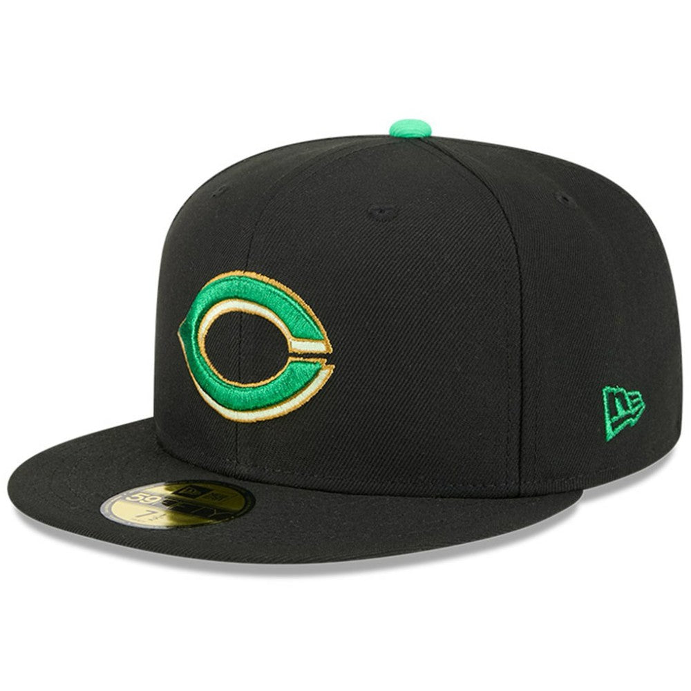Black Cincinnati Reds New Era 2026 St. Patrick's Day 59FIFTY Fitted Hat