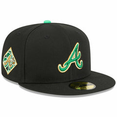 Black Atlanta Braves New Era 2026 St. Patrick's Day 59FIFTY Fitted Hat