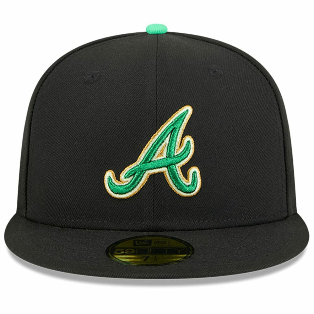 Black Atlanta Braves New Era 2026 St. Patrick's Day 59FIFTY Fitted Hat