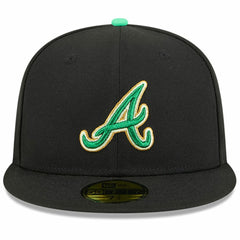 Black Atlanta Braves New Era 2026 St. Patrick's Day 59FIFTY Fitted Hat