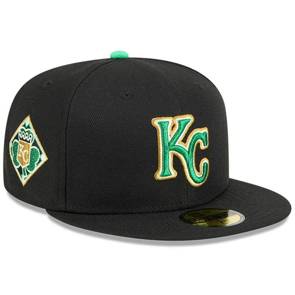 Black Kansas City Royals New Era 2026 St. Patrick's Day 59FIFTY Fitted Hat