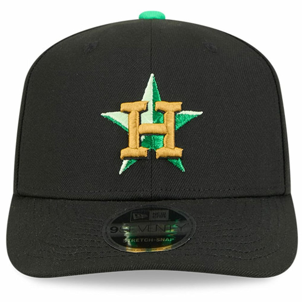 Black Houston Astros New Era 2026 St. Patrick's Day 9SEVENTY Adjustable Hat