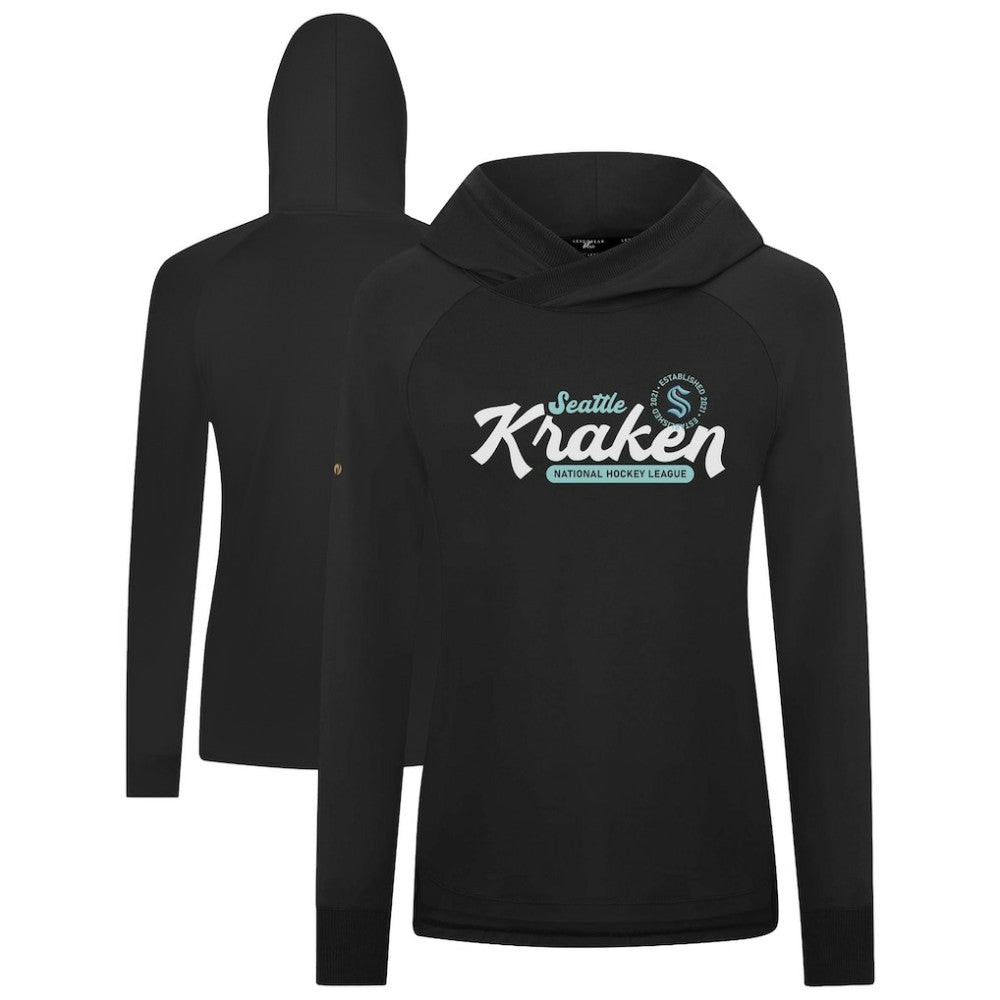 NHL Seattle Kraken Levelwear Women's Slender Monument Raglan Pullover Hoodie