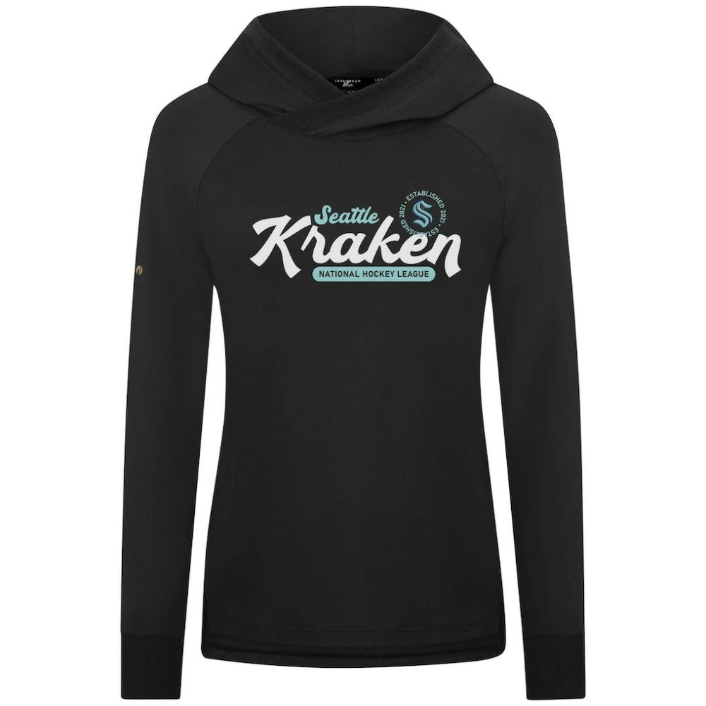 NHL Seattle Kraken Levelwear Women's Slender Monument Raglan Pullover Hoodie