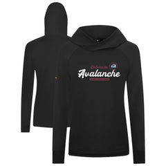 NHL Colorado Avalanche Levelwear Women's Slender Monument Raglan Pullover Hoodie