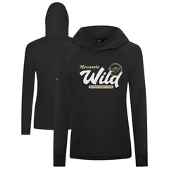 NHL Minnesota Wild Levelwear Women's Slender Monument Raglan Pullover Hoodie