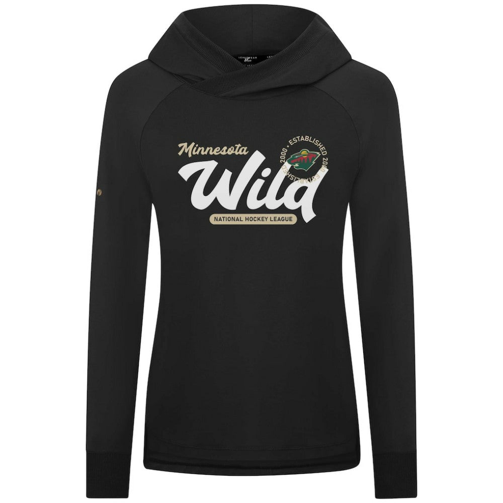 NHL Minnesota Wild Levelwear Women's Slender Monument Raglan Pullover Hoodie