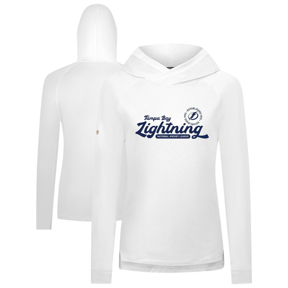 NHL Tampa Bay Lightning Levelwear Women's Slender Monument Raglan Pullover Hoodie