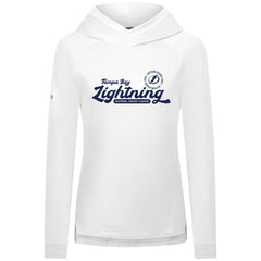 NHL Tampa Bay Lightning Levelwear Women's Slender Monument Raglan Pullover Hoodie