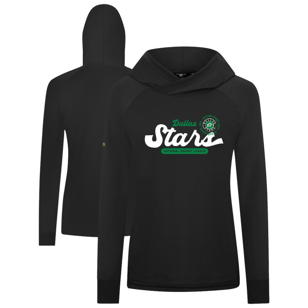 NHL Dallas Stars Levelwear Women's Slender Monument Raglan Pullover Hoodie