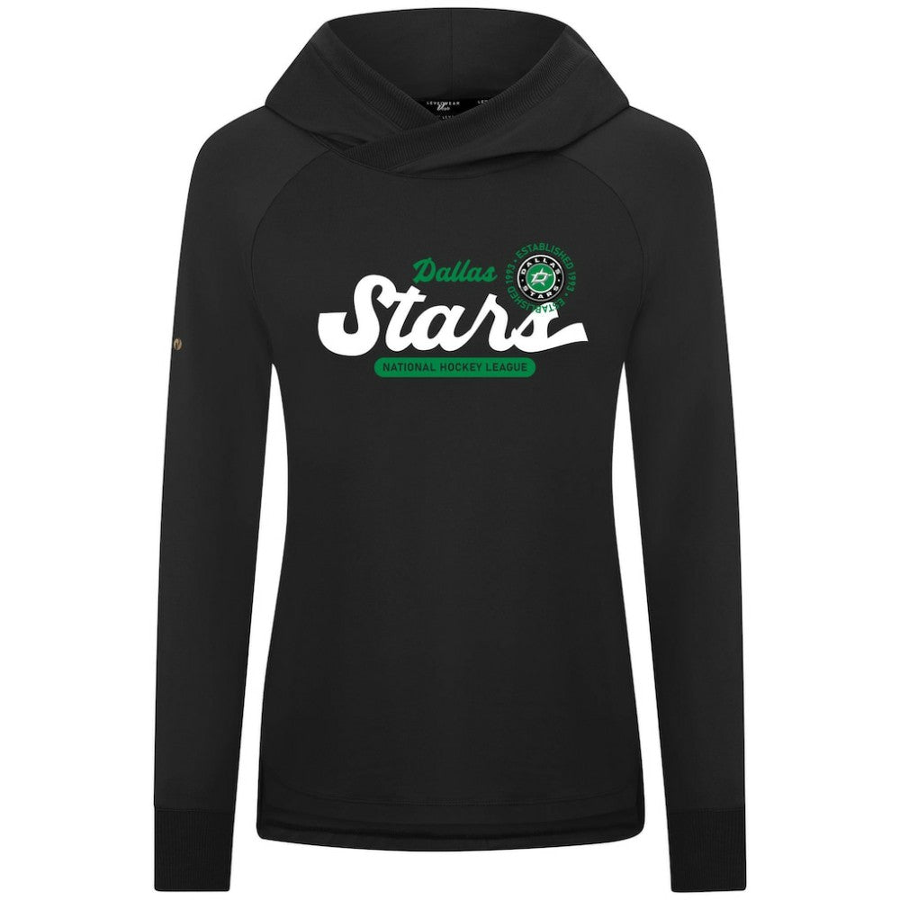 NHL Dallas Stars Levelwear Women's Slender Monument Raglan Pullover Hoodie