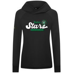NHL Dallas Stars Levelwear Women's Slender Monument Raglan Pullover Hoodie