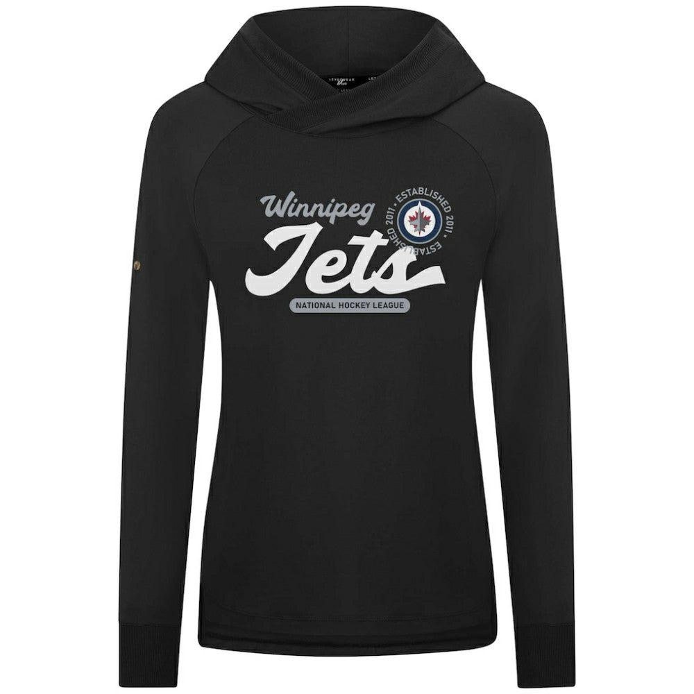 NHL Winnipeg Jets Levelwear Women's Slender Monument Raglan Pullover Hoodie