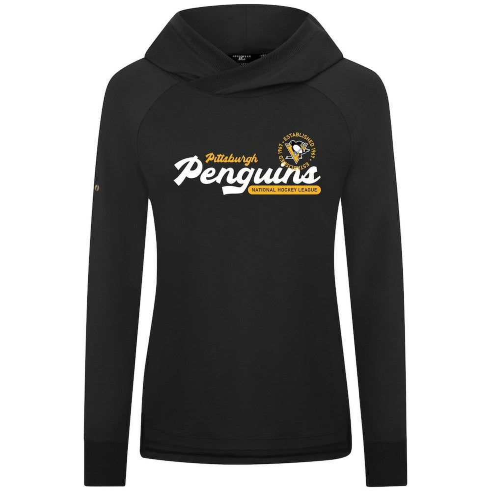 NHL Pittsburgh Penguins Levelwear Women's Slender Monument Raglan Pullover Hoodie