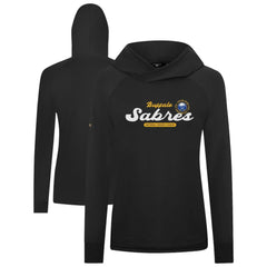 NHL Buffalo Sabres Levelwear Women's Slender Monument Raglan Pullover Hoodie