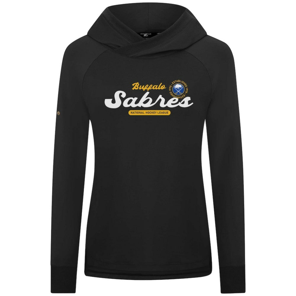 NHL Buffalo Sabres Levelwear Women's Slender Monument Raglan Pullover Hoodie