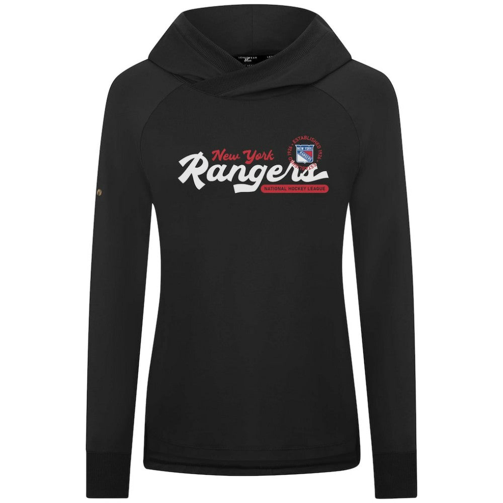 NHL New York Rangers Levelwear Women's Slender Monument Raglan Pullover Hoodie