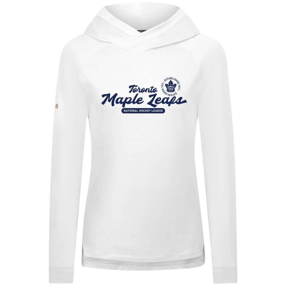 NHL Toronto Maple Leafs Levelwear Women's Slender Monument Raglan Pullover Hoodie