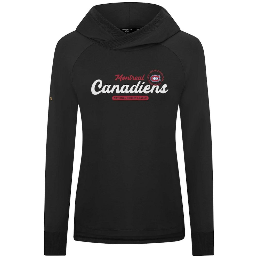 NHL Montreal Canadiens Levelwear Women's Slender Monument Raglan Pullover Hoodie