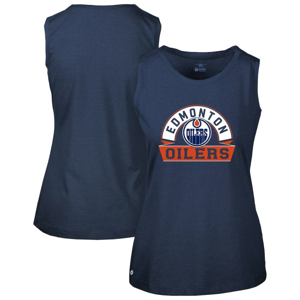 NHL Edmonton Oilers Levelwear Women's Macy Banner Arch Tank Top