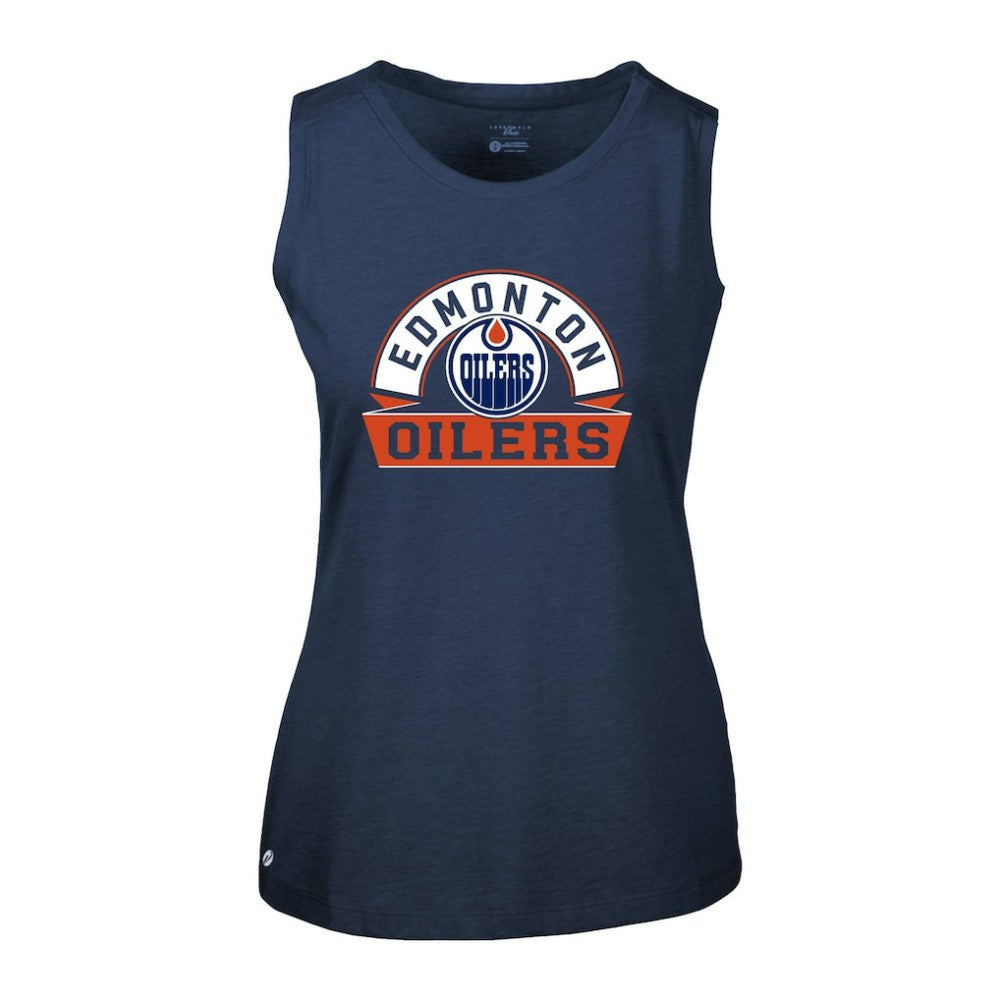 NHL Edmonton Oilers Levelwear Women's Macy Banner Arch Tank Top
