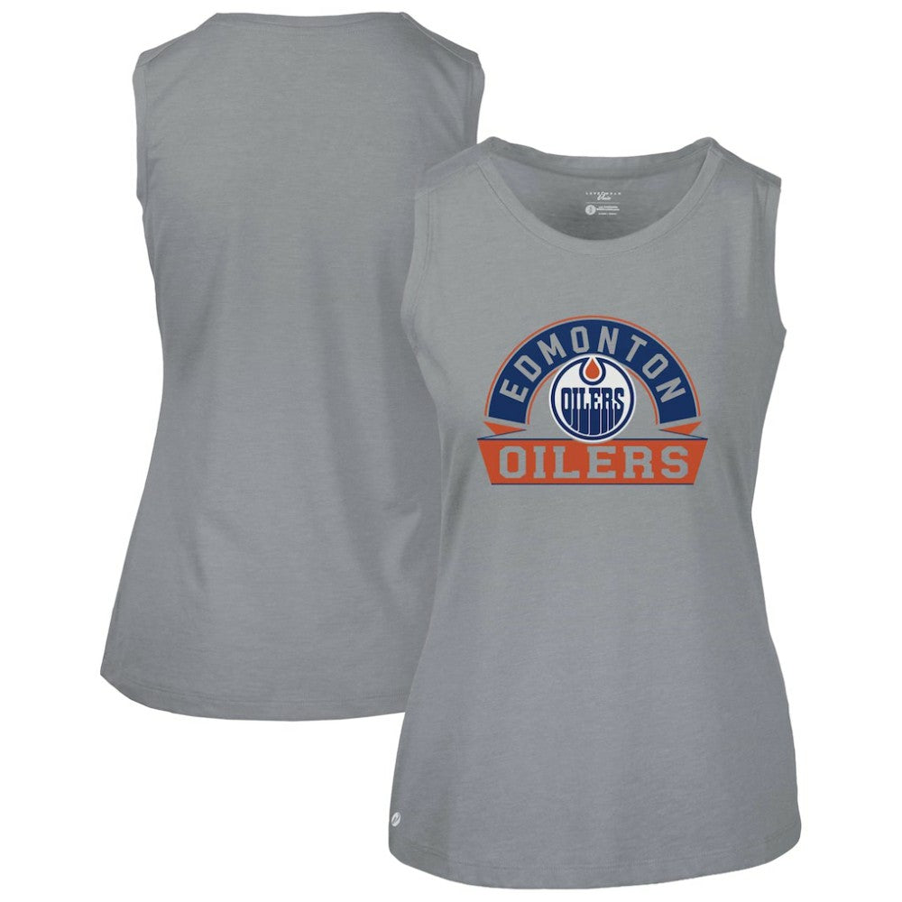 NHL Edmonton Oilers Levelwear Women's Macy Banner Arch Tank Top